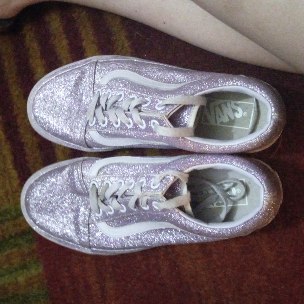 VANS Old Skool Skate shoes, 7.5 women's, purple